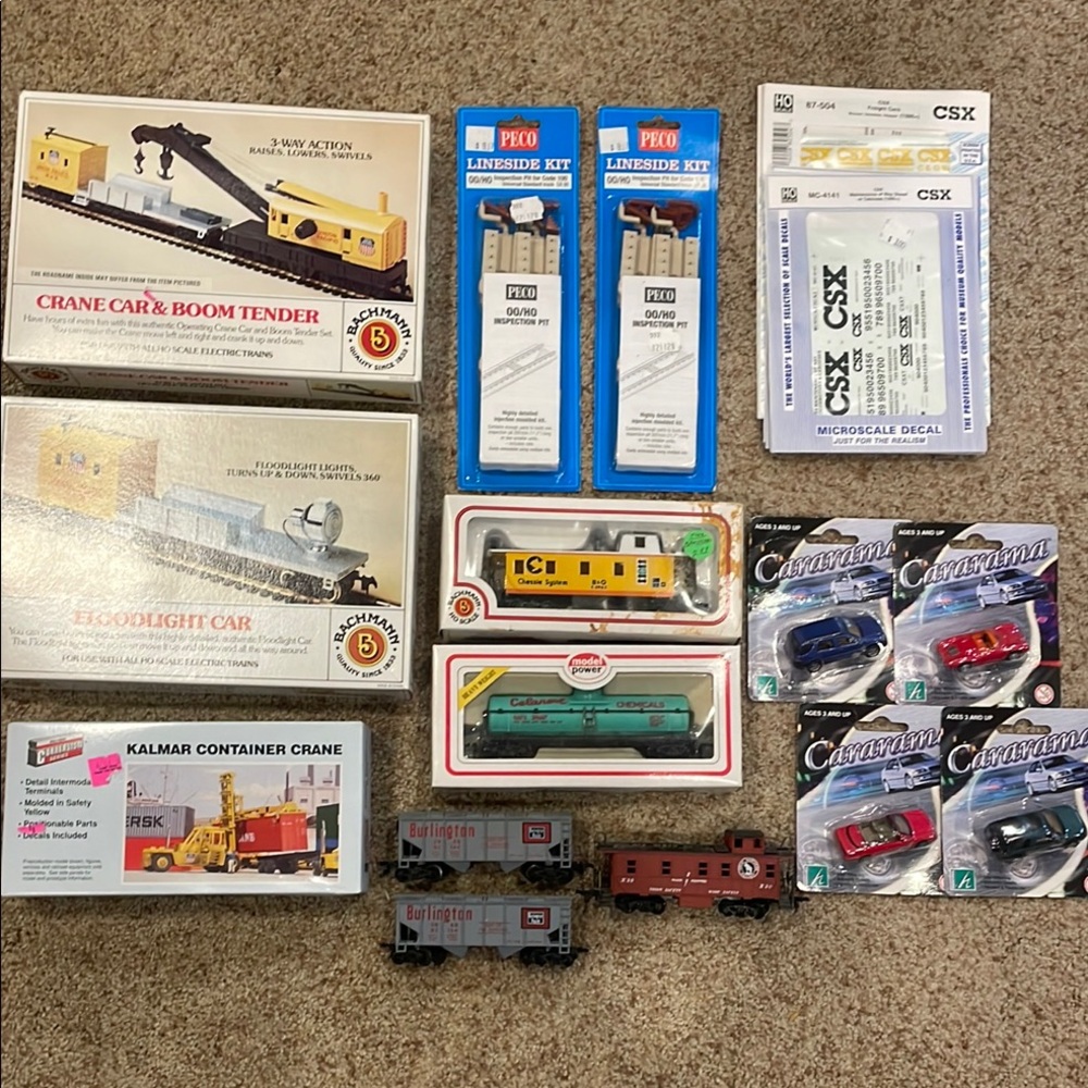 HO scale model railroad lot